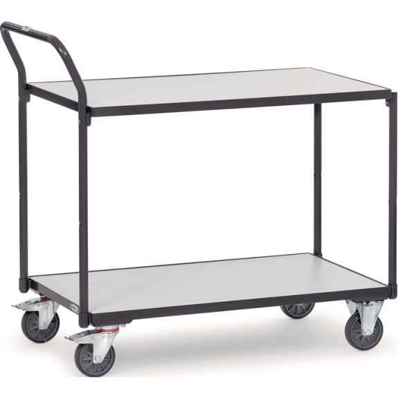 Tischwagen 2 Ladeflächen L1000xB600mm schiefergrau Trgf.300kg elekt.leitfähig Tischwagen 2 Ladeflächen L1000xB600mm schiefergrau Trgf.300kg elekt.leitfähig-Beschreibung lesen