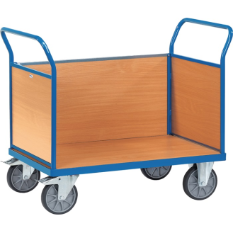Dreiwandwagen L1380xB809xH990mm STA m.Holzwänden Gesamt-Trgf.600kg-Beschreibung lesen