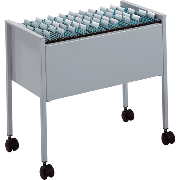 Chariot pour dossiers suspendus H592xL655xP368mm pour environ 80 dossiers suspendus A4 1 voie-Lire la description