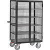 Etagenwagen L1370xB845xH1792mm Trgf.750kg 5Etagen Drahtgitter, mit Flügeltür