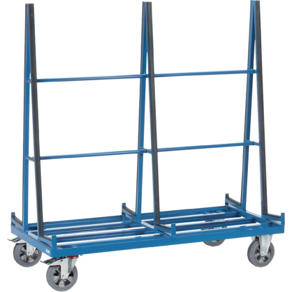 Glas/-Plattenwagen zweis.Ladefl.-L1200xB800mm STA brillantblau Trgf.1200 kg-Beschreibung lesen