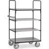 Etagenwagen L1169xB709xH1800mm Gesamt-Trgf.600kg 4 Etagen Stirnwand offen