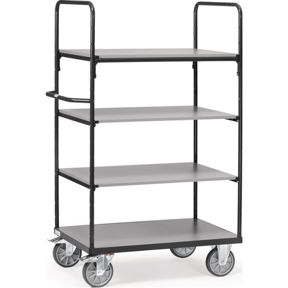 Etagenwagen L1169xB709xH1800mm Gesamt-Trgf.600kg 4 Etagen Stirnwand offen Etagenwagen L1169xB709xH1800mm Gesamt-Trgf.600kg 4 Etagen Stirnwand offen-Beschreibung lesen