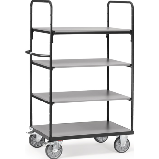 Etagenwagen L1169xB709xH1800mm Gesamt-Trgf.600kg 4 Etagen Stirnwand offen-Beschreibung lesen