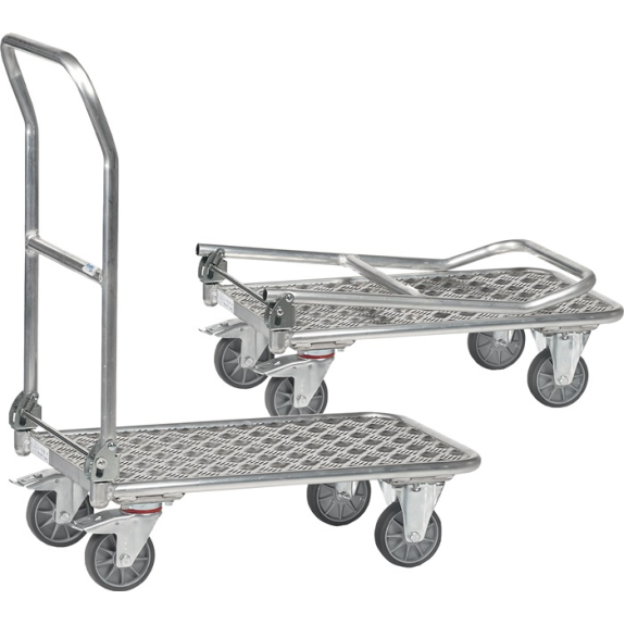 Pltformwagen Ladeflächen L900xB600mm Alu.Trgf.200kg-Beschreibung lesen