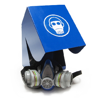 Boîte de rangement BOX acier pour casque anti-bruit, masque respiratoire, taille L-Lire la description