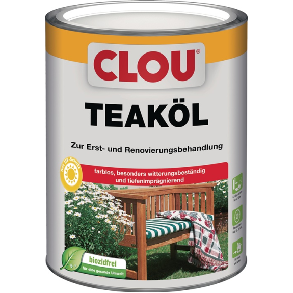 Teaköl farblos 2,5l Dose-Beschreibung lesen