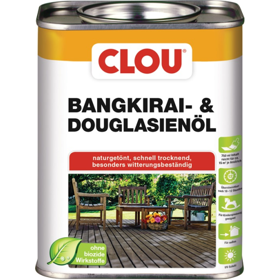 Bangkirai-/Douglasienöl nurgetönt 0,75l Dose-Beschreibung lesen