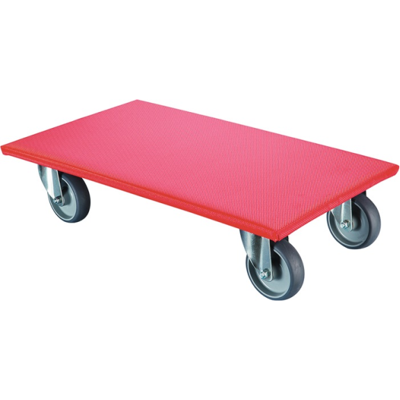 Transportroller D.100mm 330kg L600mm B350mm thermopl.Rutschschutzbelag-Beschreibung lesen