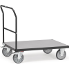 Pltformwagen Ladeflächen L1000xB700mm Stahlrohr/Profilstahl grau Trgf.600 kg