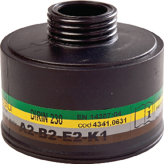 Mehrbereichsfilter DIRIN 230 A2B2E2K1 EN 14387:2021 f.4000 370 800,4000 370 829-Beschreibung lesen