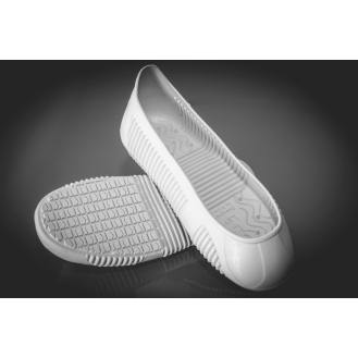 Paire de sur-chaussure antidérapante SUPER-GRIP blanche, taille S-Lire la description