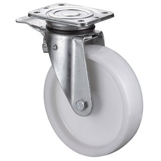 Schwerlastlenkrolle D.150mm Trgf.600kg m.Festst.Ku.138x110mm-Beschreibung lesen