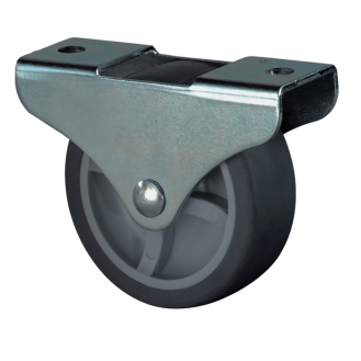 Kastenrolle D.50mm Trgf.50kg Merial thermoplastischer Gum.m.Plte-Beschreibung lesen