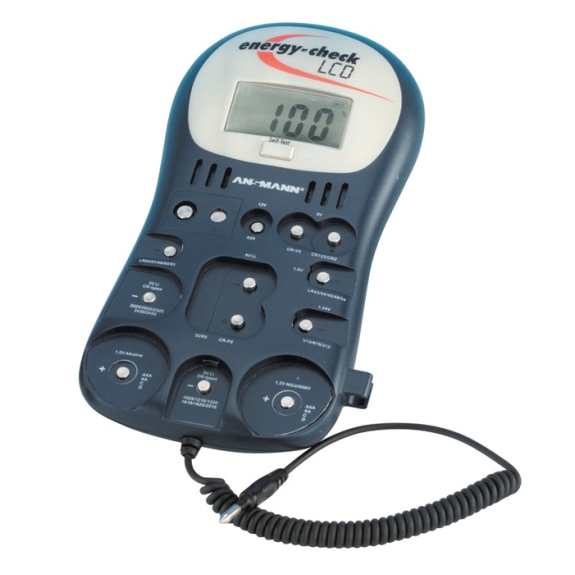 Bterie-/Akkutester Energy Check LCD f.Akkus u.Bterien 1x9V Blockbt.-Beschreibung lesen
