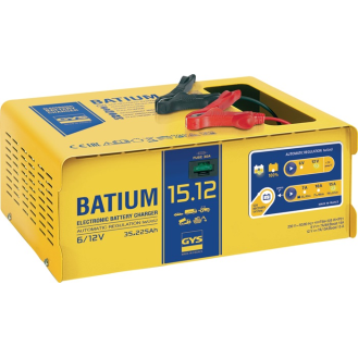 Bterieladegerät BIUM 15-12 6/12 V effektiv:11/arithmetisch:7-10-15 A-Beschreibung lesen