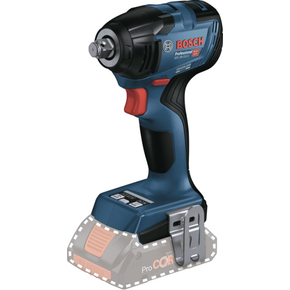 Clé à chocs sans fil GDS 18V-210 C Prof.18 V 12,5mm (1/2ʺ) A4-kt.0-90,160,210 Nm-Leggi tutto