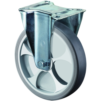 Bockrolle D.80mm Trgf.100kg thermopl.Ku.Plte L104xB80mm-Beschreibung lesen
