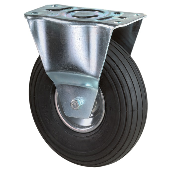 Luftrad D.260mm Trgf.200kg Bockrolle m.Plte Rillenprofil-Beschreibung lesen