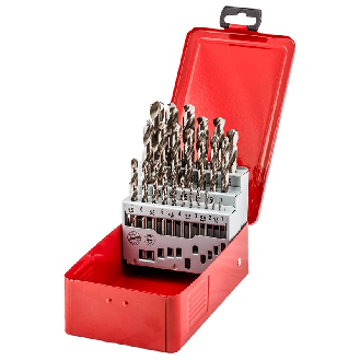 Coffret metal de 25 meches acier HSS-G O1-13/0,5 EXTRA, FIS536605-Lire la description