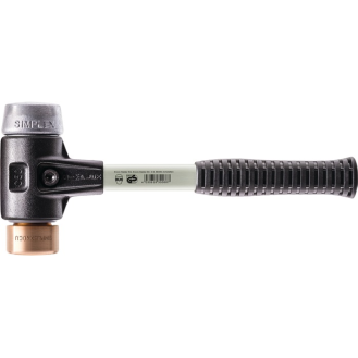 Schonhammer SIMPLEX L.330mm Kopf-Ø 40mm hart Fil.Stahlguss Ku./Weichme.si.-Beschreibung lesen