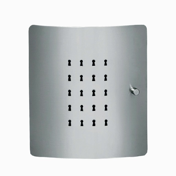 Schlüsselbox Slot H240xB210xT70mm VA Anz.Hak.10-Beschreibung lesen