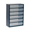 Kleinteilemagazin aus Stahl mit 6 Schubladen Kleinteilemagazin aus Stahl mit 6 Schubladen