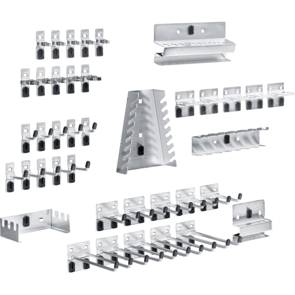 Assortiment de porte-outils galvanisé pour plaques à trous-Beschreibung lesen