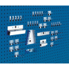 Assortiment de porte-outils galvanisé pour plaques à trous