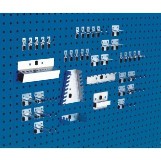 Assortiment de porte-outils galvanisé pour plaques à trous-Beschreibung lesen