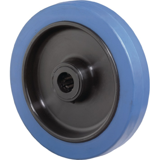 Erszrad D.160mm Trgf.300kg Gum.blau Achs-D.20mm Nabenl.60mm-Beschreibung lesen