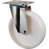 Lenkrolle D.80mm Trgf.100kg Ku.Plte L95xB80mm
