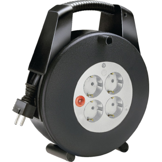 Kabelbox 15m H05VV-F 3x1,5 mm² 4 Schutzkon.steckd.Spezialku.-Beschreibung lesen