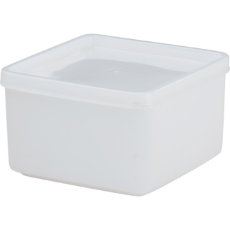 Dose 500 ml m.Stülpdeckel eck.nur L103xB103xH64mm-Beschreibung lesen