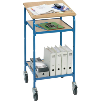 Stehpult H1195xB605xT610mm brillantblau/ 2 BD-Beschreibung lesen