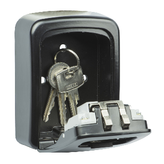 Schlüsseltresor Key Safe 30 H120xB90xT40mm m.Schutzkappe Zahlenschl.Anz.Hak.1-Beschreibung lesen