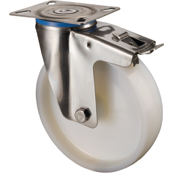 Lenkrolle D.100mm Trgf.130kg m.Festst.Ku.95x80mm-Beschreibung lesen