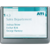 Tür-/Infoschild B149xH105,5mm Sichtfenster Acrylglas Rücken ABS graphit