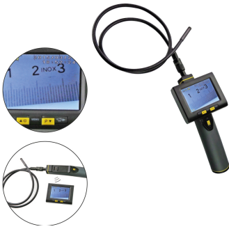Foto-Video-Endoskop mit abnehmbarem, drahtlosem 3,5" LCD-Farbmonitor mit Kamerasonde Ø9x1000mm-Beschreibung lesen