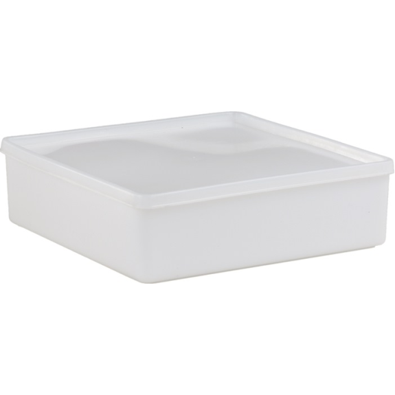 Dose 2000 ml m.Stülpdeckel eck.nur L208xB208xH64mm-Beschreibung lesen