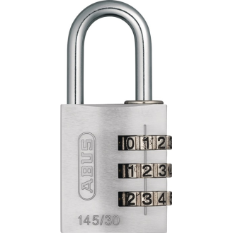 Zahlenvorhangschloss 145 Schlosskörper-B.31,5mm Alu.silber Zahlenroll.3-Beschreibung lesen