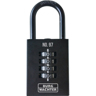 Zahlenvorhangschloss Numero 97 Schlosskörper-B.40mm Guss Zahlenroll.4-Beschreibung lesen