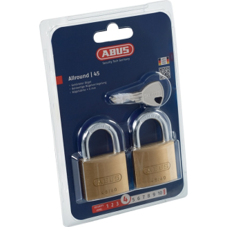 Zylindervorhangschloss 45/40 Twins B/SB Schlosskörper-B.39mm MS gl.-Beschreibung lesen
