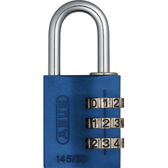 Zahlenvorhangschloss 145 Schlosskörper-B.31,5mm Alu.blau Zahlenroll.3-Beschreibung lesen