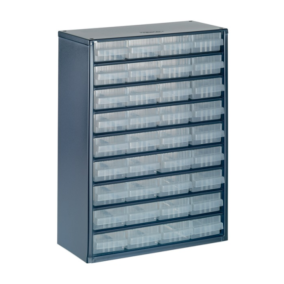 Kleinteilemagazin Stahlmagazin 936-01 B.306xT.150xH.417mm 36 Schubl.-Beschreibung lesen