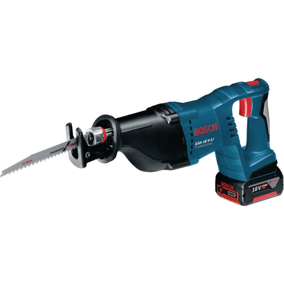 Akkusäbelsäge GSA 18 V-LI Prof.18 V 5 Ah 28mm 0-2400/0-2700min-¹-Beschreibung lesen