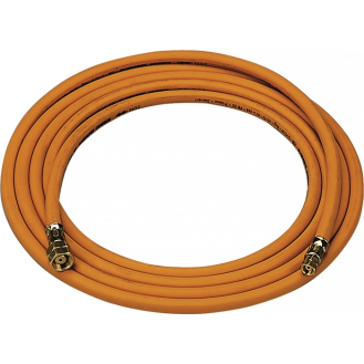 Propangasschlauch 4x4mm G3/8Zoll LHxG3/8Zoll LH Hochdruck L.4m-Beschreibung lesen
