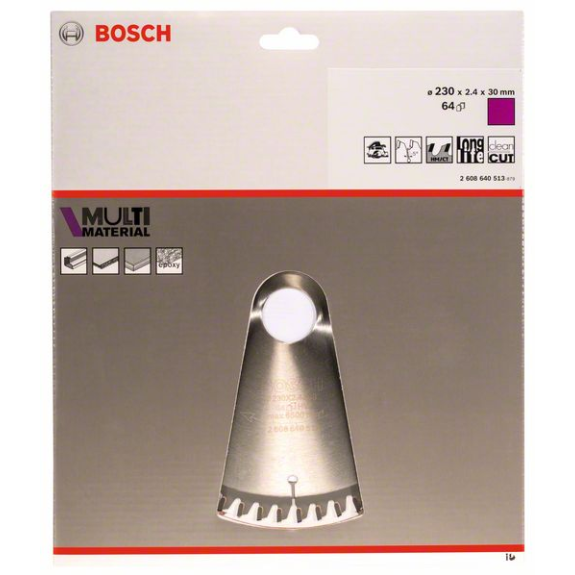 Kreissägeblt AD 230mm Z.64 HLTCG Schnitt-B.2,4mm-Beschreibung lesen