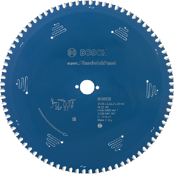 Kreissägeblt AD 355mm Z.80 MTCG Bohr.30mm Schnitt-B.2,6mm-Beschreibung lesen