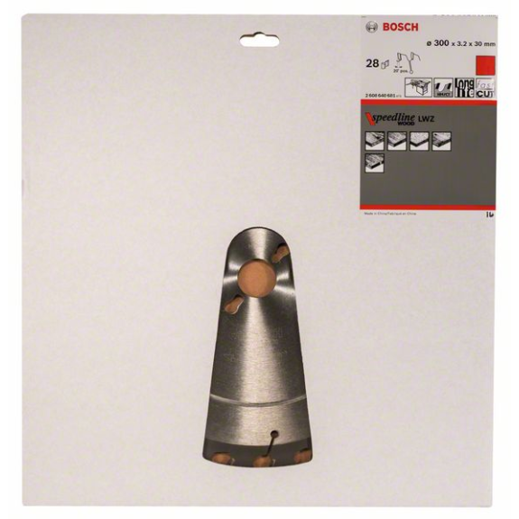Kreissägeblt Speedline Wood AD 300mm Z.28 WZ Bohr.30mm Schnitt-B.3,2mm HM-Beschreibung lesen
